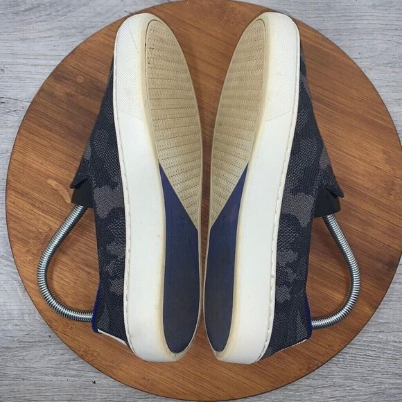 ROTHY’S Women’s Size 7 The Original Slip On Sneaker Camo Black /Grey /Blue - Picture 8 of 10